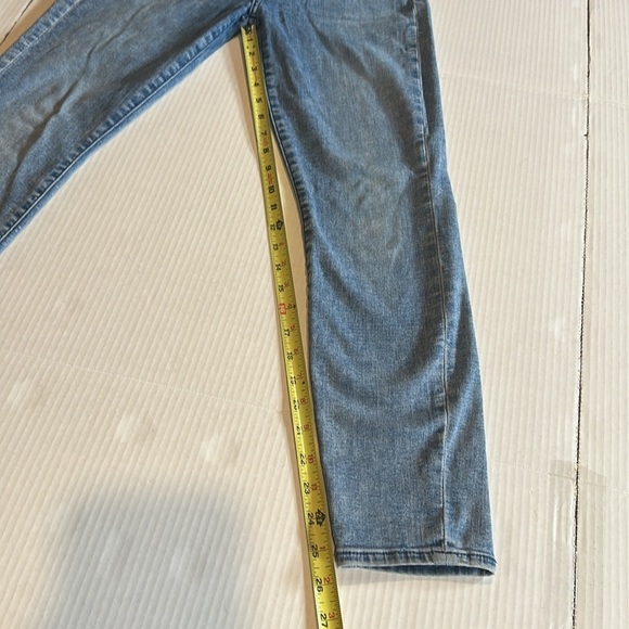 7FAM the Ankle Skinny blue jeans faded look w multiple pockets stretchy fabric - Picture 2 of 11